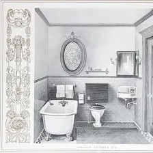 Cleaning the bathroom